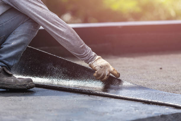 Professional Basement Waterproofing technician working in Crawfordsville, IN